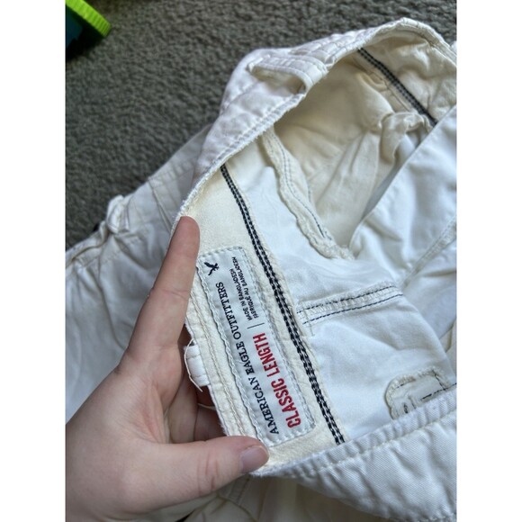 American Eagle Classic Length Cargo Shorts Mens 32 Light Khaki Stone AEO - Picture 7 of 8